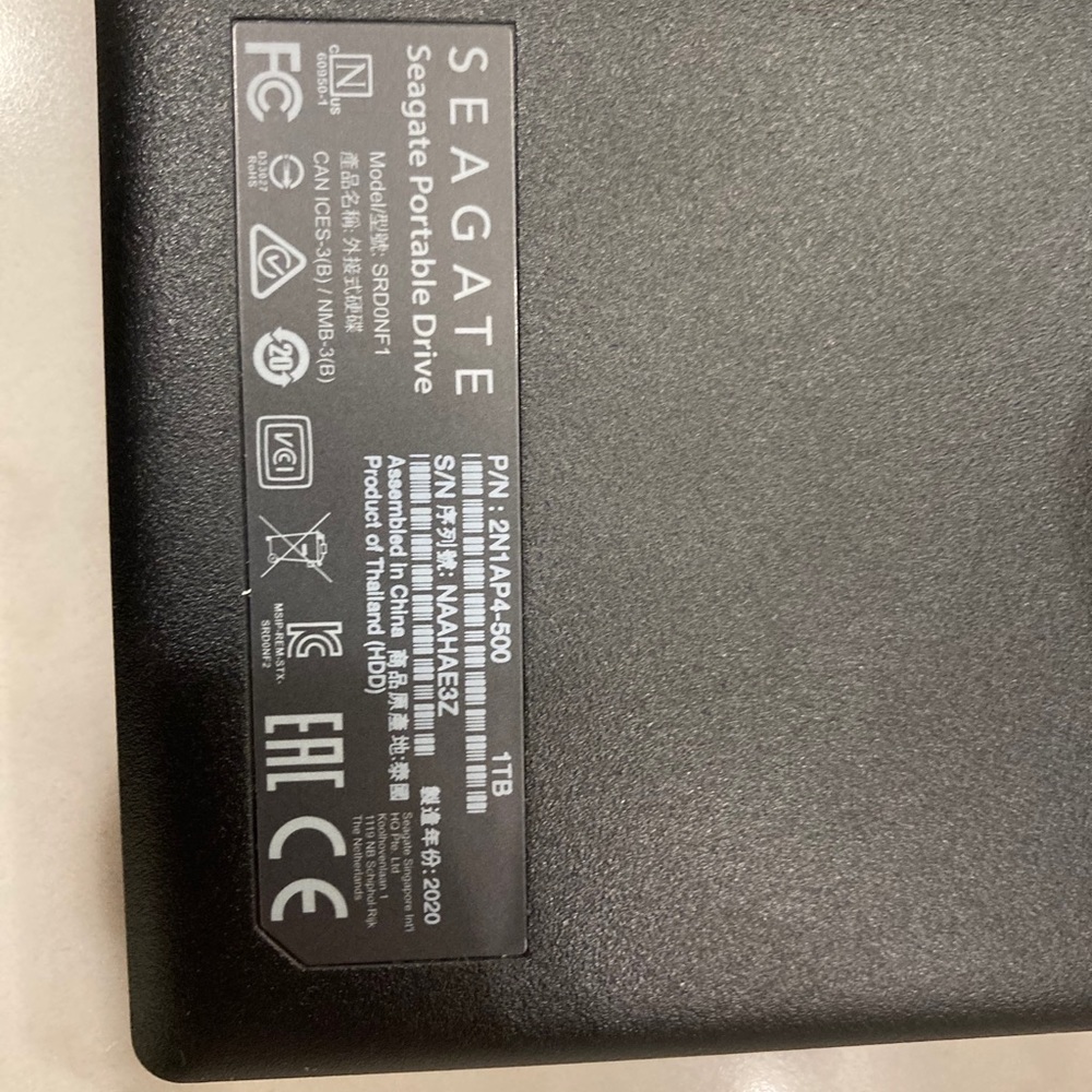Never used seagate portable drive